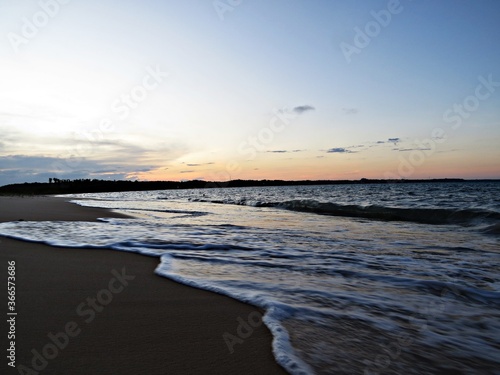 sunset on the beach