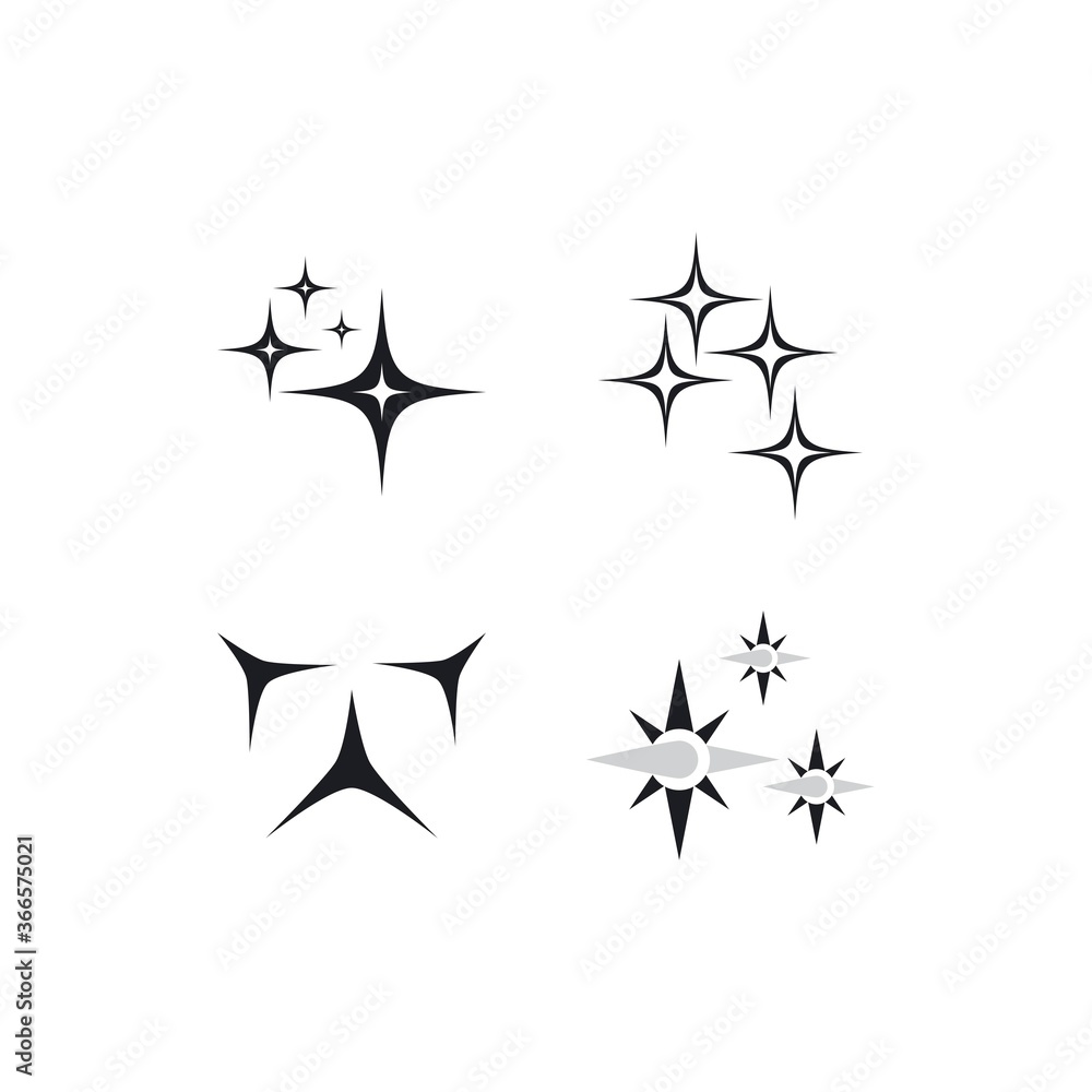 sparkling icon template sparkling icon template