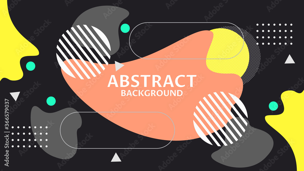 ABSTRACT ILLUSTRATION GEOMETRIC BACKGROUND FLUID DESIGN VECTOR TEMPLATE FOR WALLPAPER COVER DESIGN 