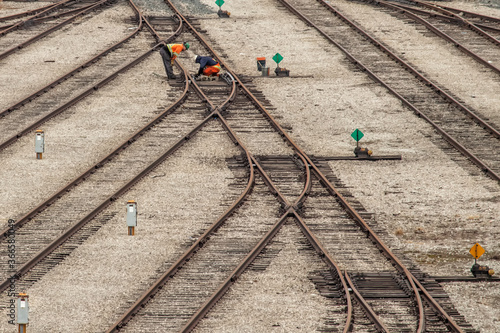 Pattern of Track in a Rail Yard