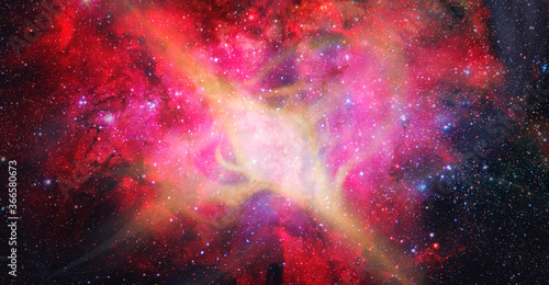Star explosion in a galaxy of universe. Elements of this image furnished by NASA