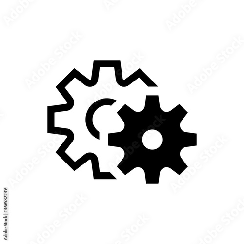 Gear logo. Icon design. Template elements