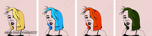 sassy girl in 4 colors 