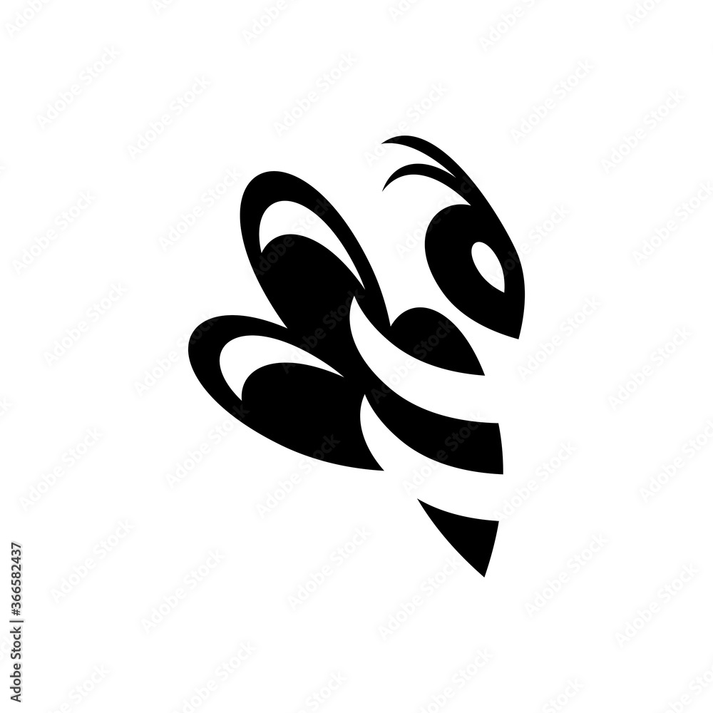 Bee logo. Icon design. Template elements Bee logo. Icon design. Template elements