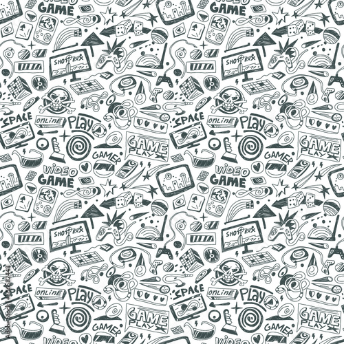 computers games    -  seamless background