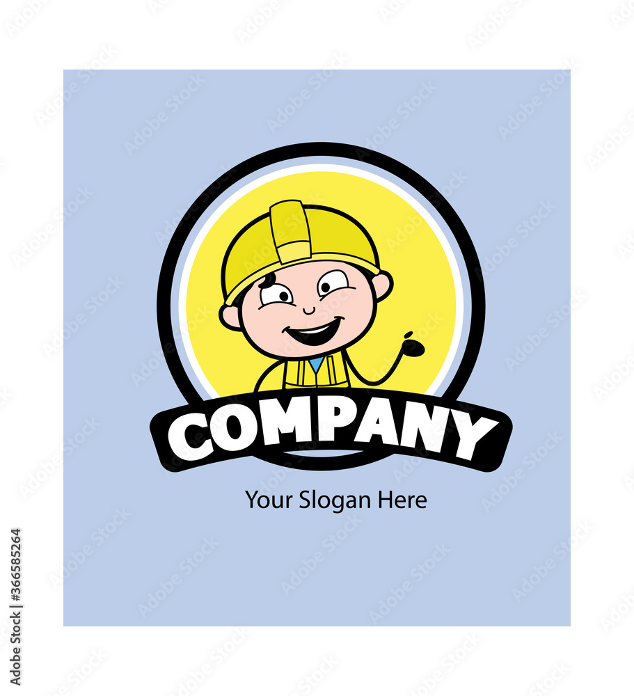 Cartoon Engineer as Company Logo