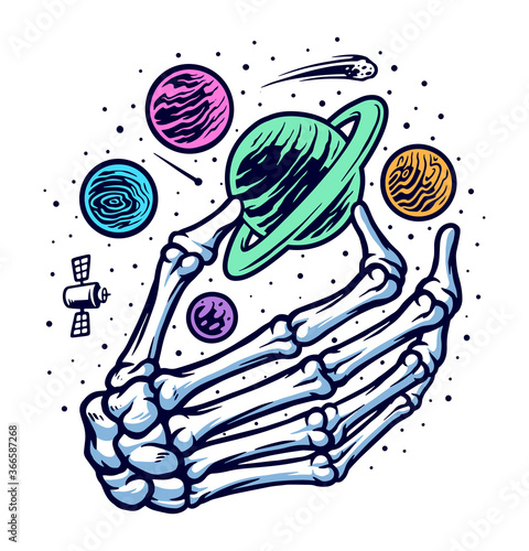 reach the sky vector illustration