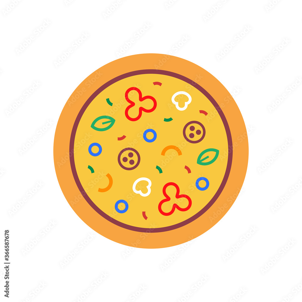 Pizza logo. Icon design. Template elements Pizza logo. Icon design. Template elements