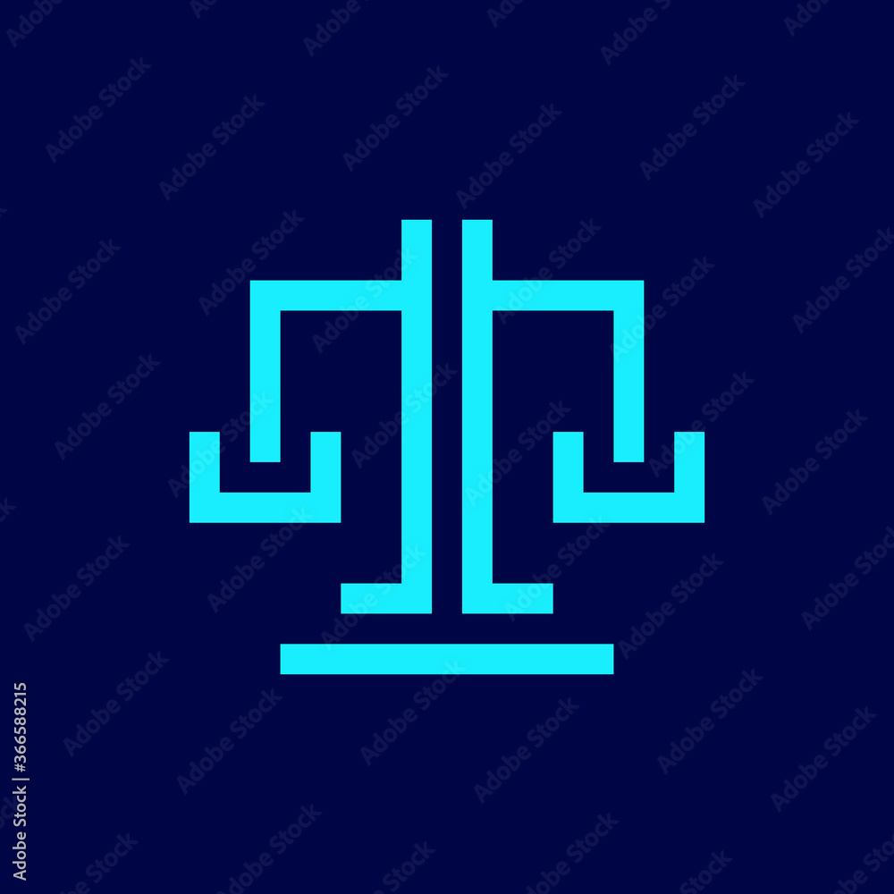 Justice law logo. Icon design. Template elements Justice law logo. Icon design. Template elements