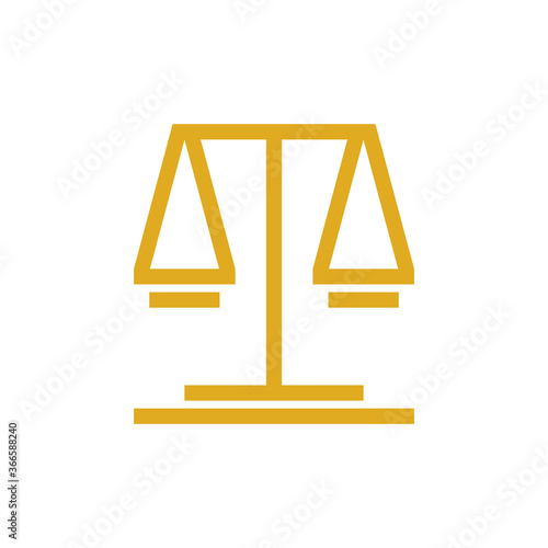 Justice law logo. Icon design. Template elements