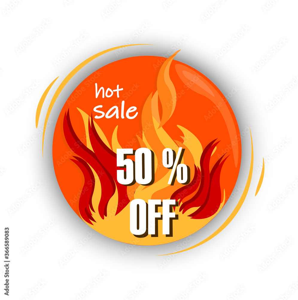 Special offer, sale, discounts 50percent. Hot sale banners set. Flat tag, bargain price. Vector image. Special offer, sale, discounts 50percent. Hot sale banners set. Flat tag, bargain price. Vector image.