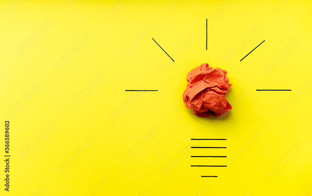 Light bulb over yellow background in vision and idea conceptual image. Conceptual image of creativity. Symbol of business strategy. Conceptual image of brainstorming, innovation and creativity Light bulb over yellow background in vision and idea conceptual image. Conceptual image of creativity. Symbol of business strategy. Conceptual image of brainstorming, innovation and creativity