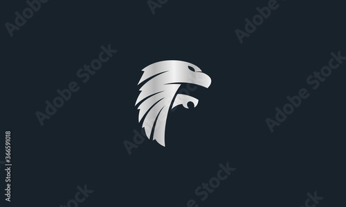 Creative logo design symbol eagle head vector illustration in classy style.