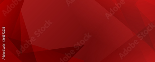 Abstract lines pattern technology on red triangle gradients background.