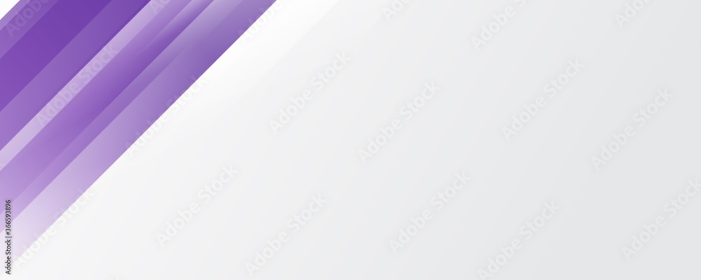Purple and white abstract wave light stripes wide banner background with place for your text Purple and white abstract wave light stripes wide banner background with place for your text