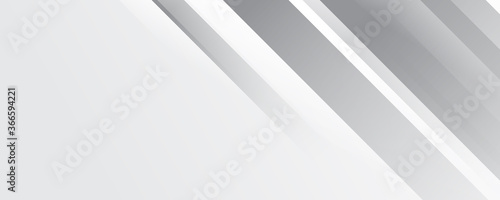 White wide banner background - White silver grey background for web banner.