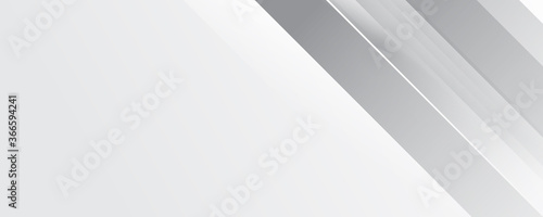 White wide banner background - White silver grey background for web banner.