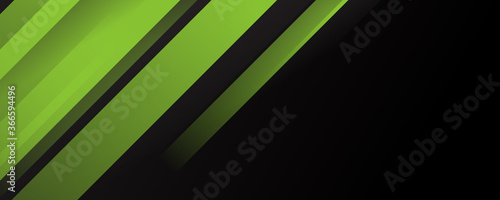 Abstract template elegant header and footers black green lime curve light template on white background with copy space for wide banner background
