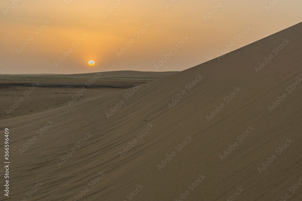 Sunset in Sahara Desert, Chad