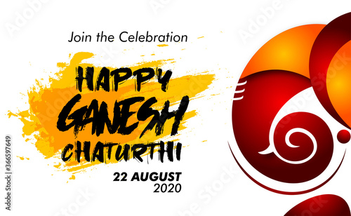Lord Ganesha , Ganesh festival illustration of Lord Ganpati background for Ganesh Chaturthi festival of India
