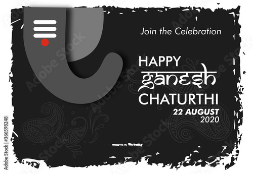 Lord Ganesha , Ganesh festival illustration of Lord Ganpati background for Ganesh Chaturthi festival of India