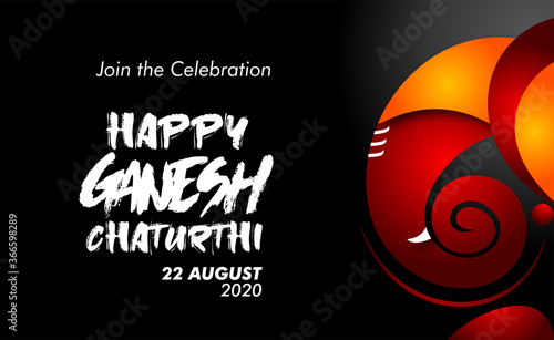 Lord Ganesha , Ganesh festival illustration of Lord Ganpati background for Ganesh Chaturthi festival of India