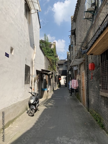 Ruelle d'un hutong à Suzhou, Chine
