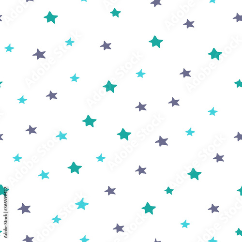 Abstract seamless pattern with stars vector wrapping
