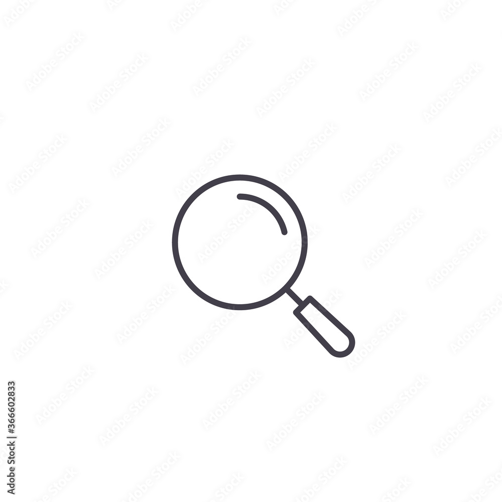 Magnifier icon. Magnifying glass tool symbol. Search Icon Vector isolated illustration Magnifier icon. Magnifying glass tool symbol. Search Icon Vector isolated illustration