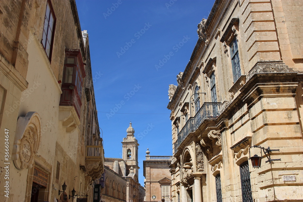 Toits et murs de Mdina (Rabat) à Malte 4