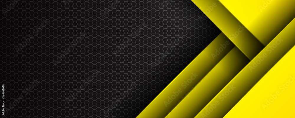 Yellow and black abstract background vector with blank space for text. Yellow and black abstract background vector with blank space for text.