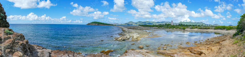 Panoramic view of la belle creole on the Caribbean island of st.maarten/st.martin