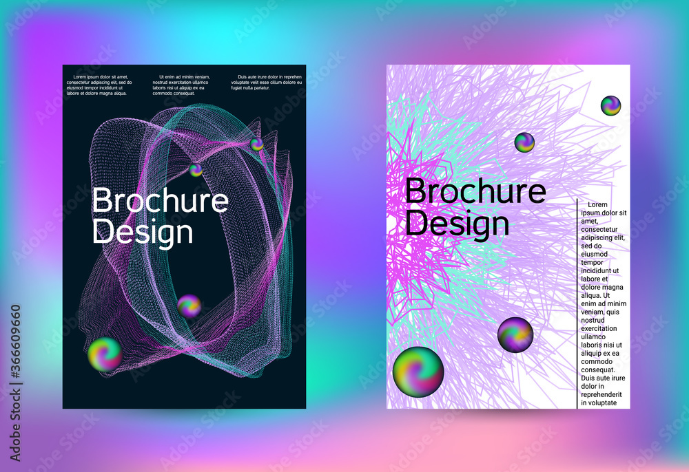 Fototapeta premium Set of covers for design.