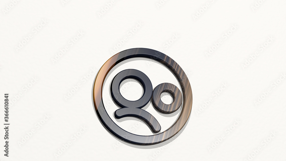 multiple neutral circle on the wall. 3D illustration of metallic sculpture over a white background with mild texture. abstract and blue multiple neutral circle on the wall. 3D illustration of metallic sculpture over a white background with mild texture. abstract and blue