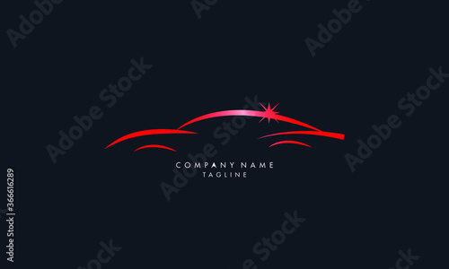 Unique and modern style Automotive collision logo, Auto Detailing Logo vector template