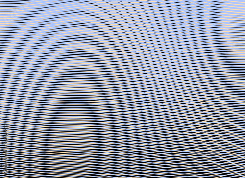 Wave abstract background with smoothly rounded forms. Contemporary fluid texture with optical illusion of moire effect. Backdrop saver for website, banner, poster, cosmetic package, interior decor.