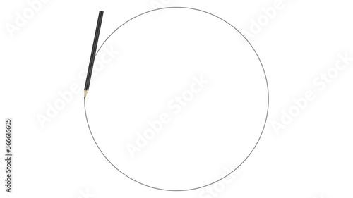 pencil draw a circle on a piece of paper