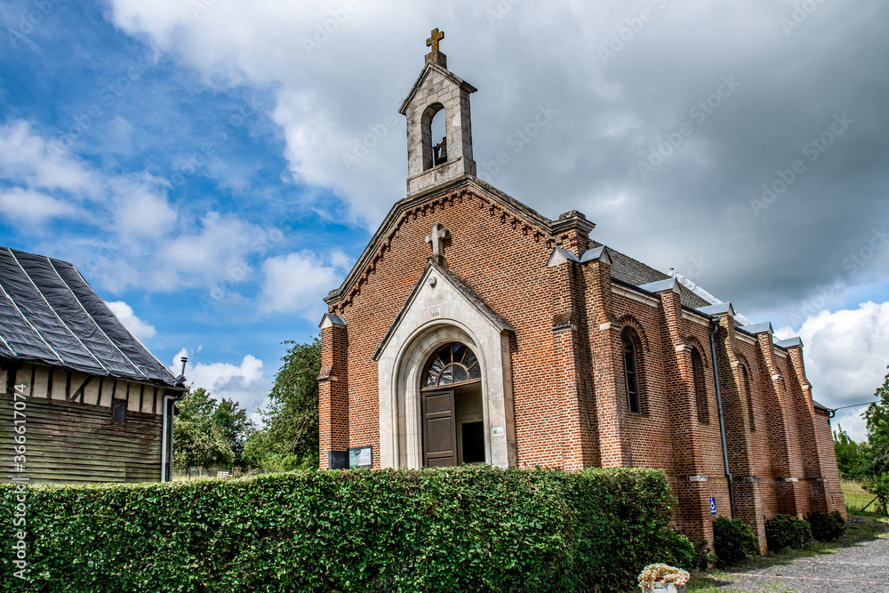 Naklejka premium Temple protestant de Parfondeval