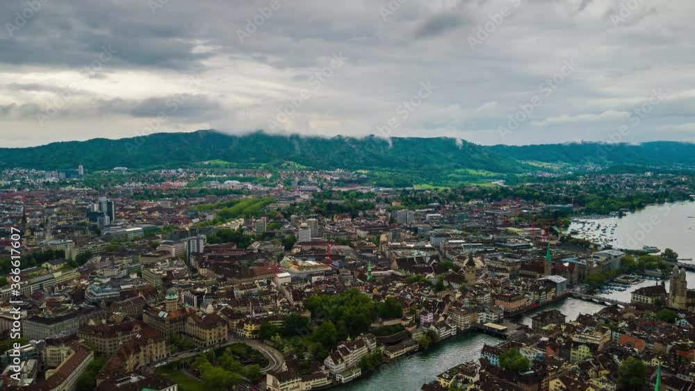 storm sky day time zurich lakeside view cityscape aerial mountains panoramic 4k timelapse switzerland storm sky day time zurich lakeside view cityscape aerial mountains panoramic 4k timelapse switzerland