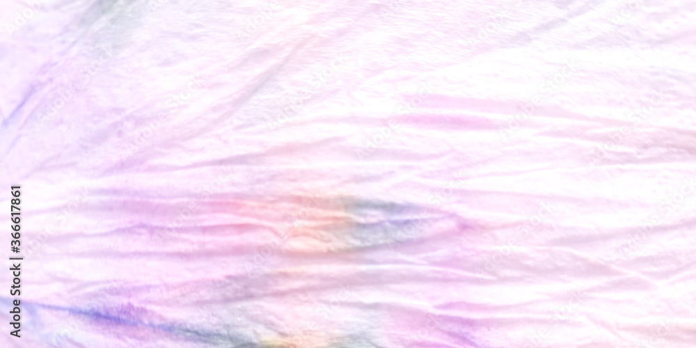 Batik Brush. Dyed Closeup Violet Texture. Rainbow Stain Ombre Design. Background Batik Brush. Peace Artistic Pale Surface. Dyed Oriental.