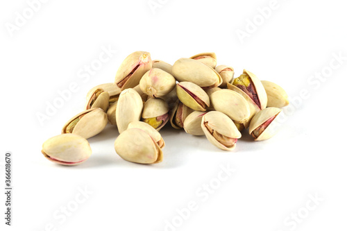 Isolated image of pistachios. Grocery style thumbnail.