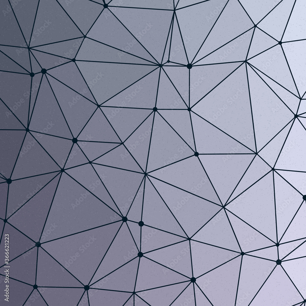 Obraz premium Chambray Blue color Abstract color Low-Polygones Generative Art background illustration