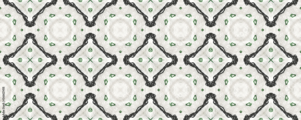 Portuguese Decorative Tiles Background. Cyan Arab