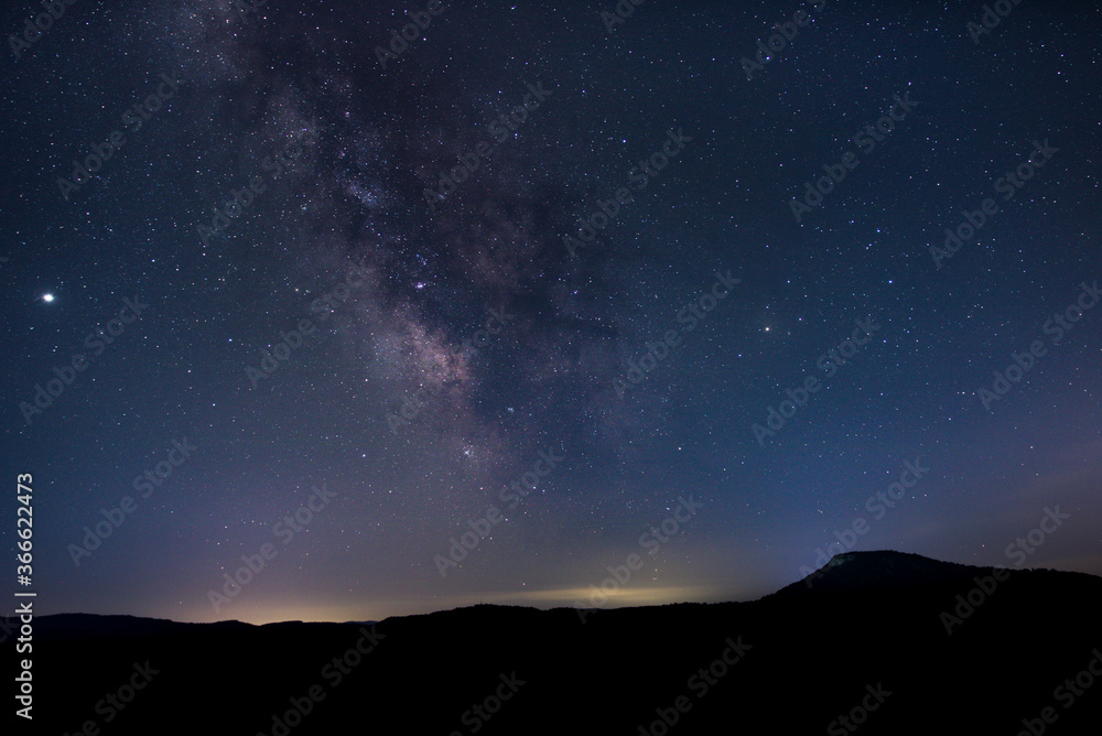 Astro milky way view from Bulgaria