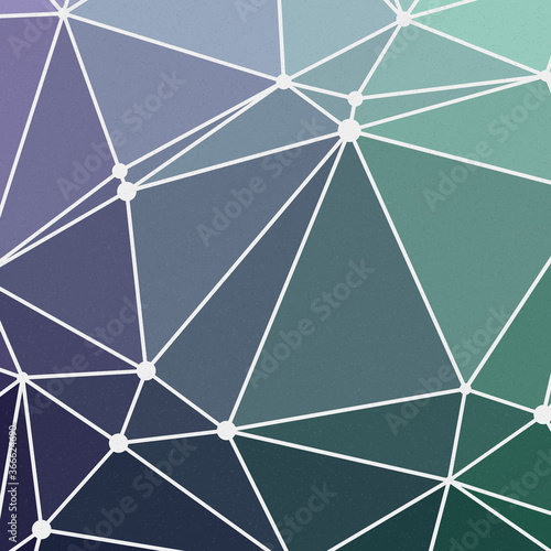 Jade Green color Abstract color Low-Polygones Generative Art background illustration