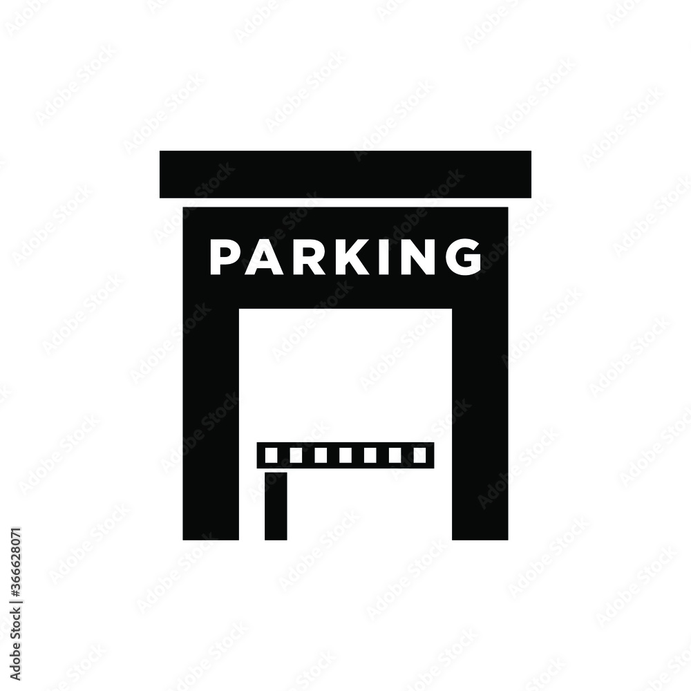 parking icon vector