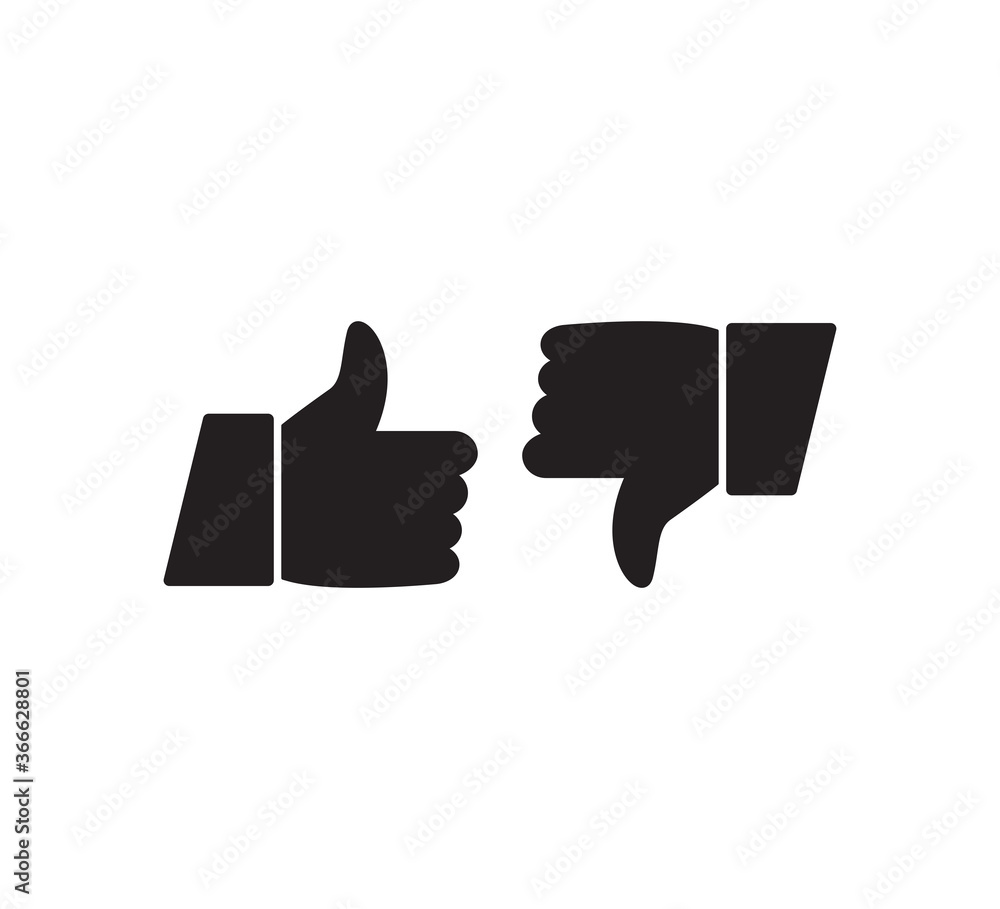 Thumb icon vector logo design template Thumb icon vector logo design template