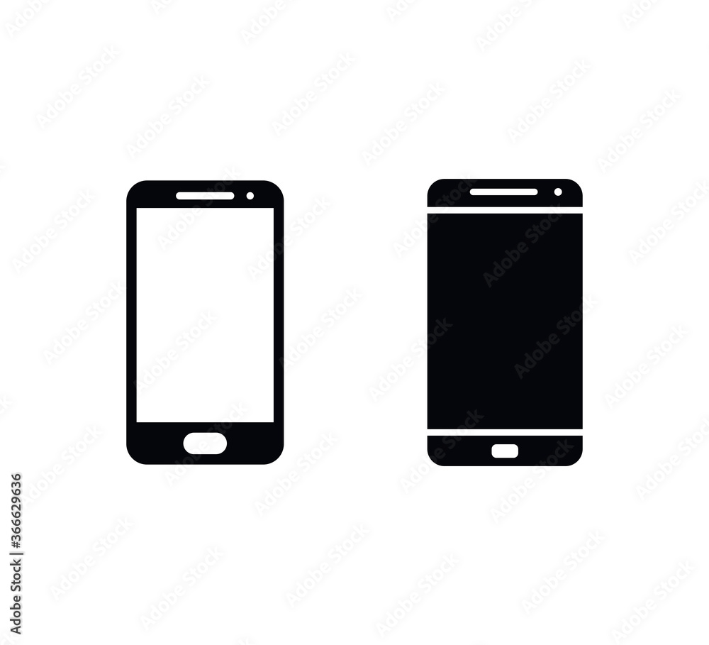 Hand phone icon vector logo design template Hand phone icon vector logo design template