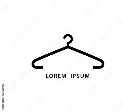 Hanger icon vector logo design template