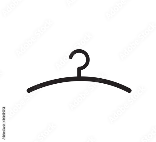Hanger icon vector logo design template